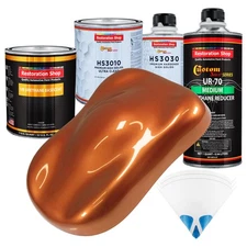 Malibu Sunset Orange Metallic Premium Quart URETHANE BASECOAT CLEARCOAT Paint