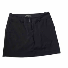 Nike Women 8 Modern Rise Tech Golf Skirt Skort Athletic Black Dri-Fit Tour Perf