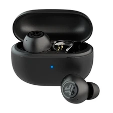 JLab Go Pop ANC True Wireless Bluetooth Earbuds - Black: Built-In Microphone,