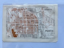 Vintage map of Perth Scotland 1927 A208