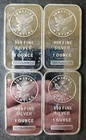 Lot of Four Sunshine Minting 1oz Silver Eagle Bars