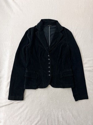 SISLEY Damen Blazer Jacke aus geripptem Samt - Vintage Y2K