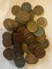 Indian Head penny.   Lot of 64.   AG. 1880 - 1908