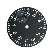37mm Green Luminous Watch Dial Second 9 Replace For ETA 6497 ST3600 Movement