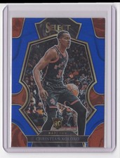 2022-23 Panini Select Premier Level Blue Prizm Christian Koloko Rookie Toronto