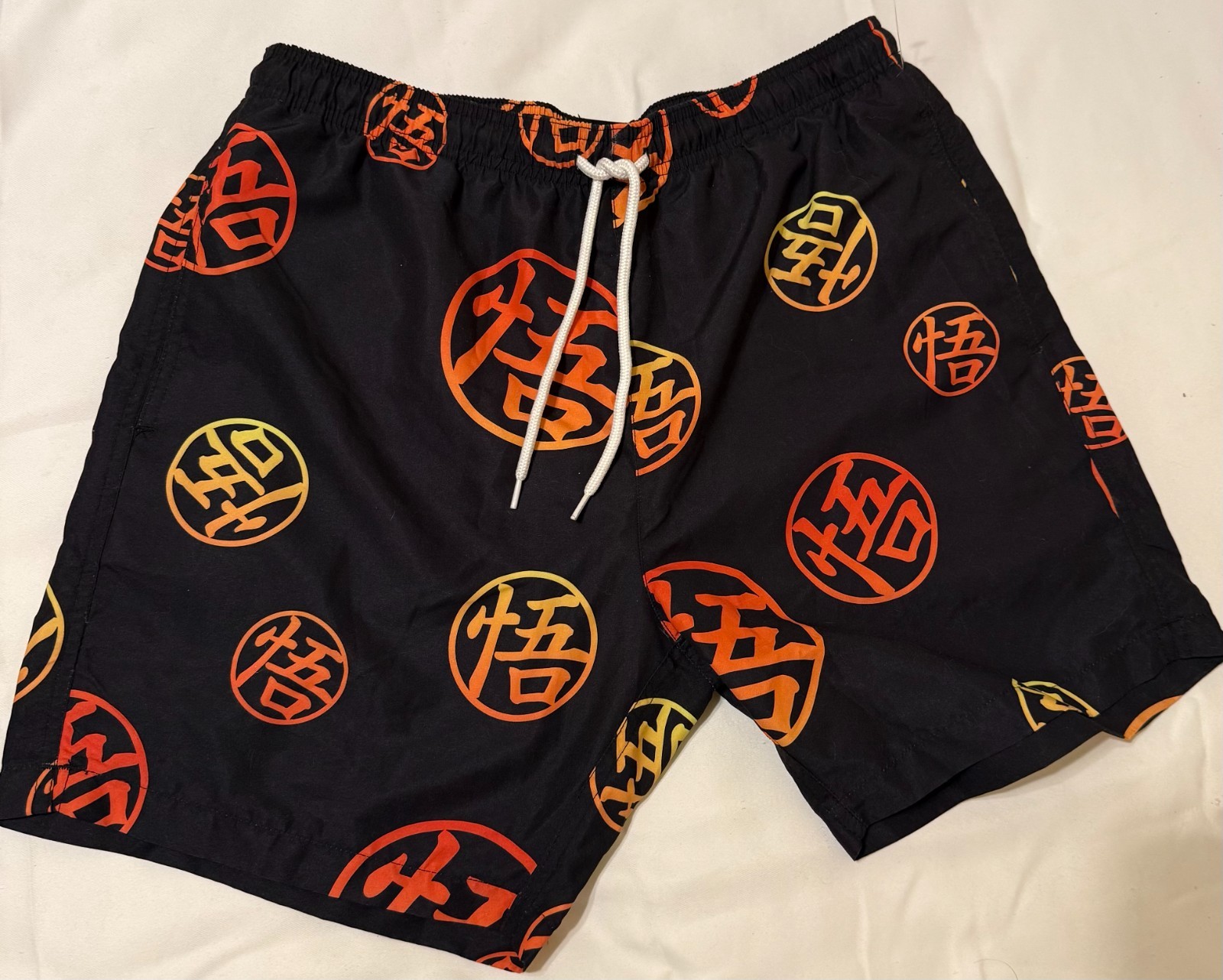 Bañador Dragon BallZ negro/naranja/amarillo símbolos talla M