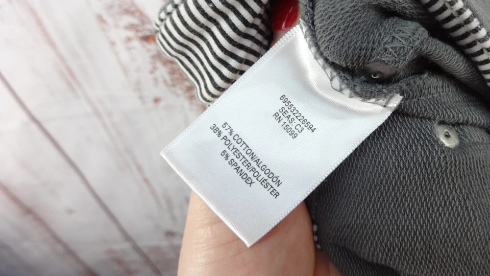 Pantalones ajustados elásticos grises grandes Bongo Jeggings para mujer cómodos informales Foto 2 de 4