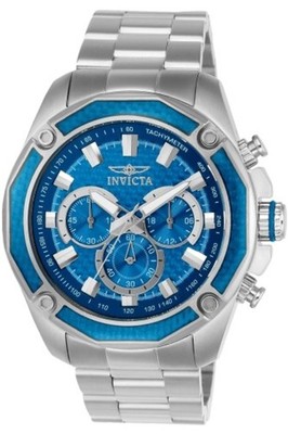 Invicta 22804 Herrenuhr Blau Edelstahl