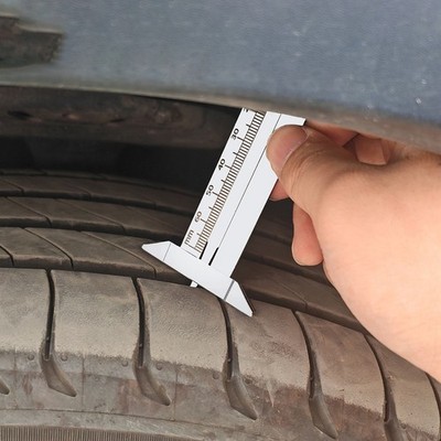 Professional Use Stainless Steel Tire Tread Depth Gauge Measuring Tool
