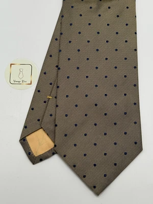 E.Marinella Silk Tie Brown Geometric Pattern Classic Made in Italy - Bild 1 von 4