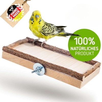 Sitzbrett Naturholz Käfigzubehör für Wellensittich, Vogelzubehör