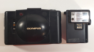 Olympus XA-2 35mm Film Camera A11 Electronic Flash [Untested] For