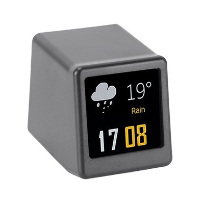 Mini Digital Clock LED Intelligent Small Weather Display For Home/Office BAK