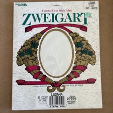 Zweigart 25 Count Antique White Counted Cross Stitch Fabric 14" x 18" Lugana