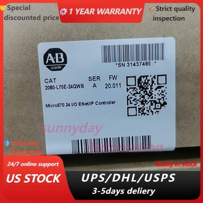 Allen-Bradley Micro870 2080-L70E-24QWB Ethernet I/P Controller US Free Tax