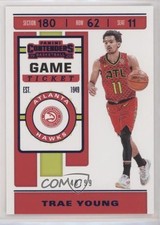 2019-20 Panini Contenders Game Ticket Blue 48/99 Trae Young #1 db5