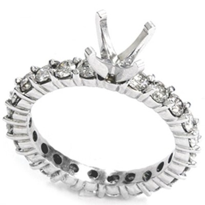 1 1/2 kt Diamant Ewigkeitsring Verlobungsfassung 14 Karat