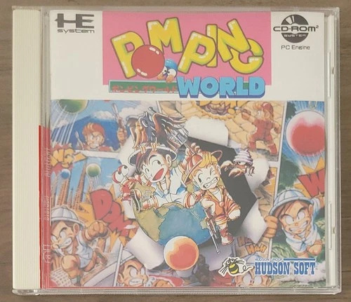 New ListingPomping World PC Engine CD-Rom2 (Japan Import) W/Case, Manual, & Obi Strip