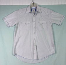 Panhandle Slim Rough Stock Men's Shirt Blue Dots Pearl Snap Rodeo Western M