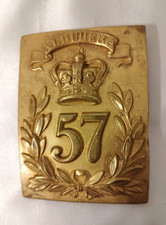 Brytyjski pas na ramię 57th Middlesex Foot 1840 Albuera Półwysep Napoleon KGL