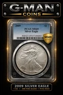 2009 Silver Eagle PCGS MS69 $1 American Silver Dollar 1oz Certified Coin
