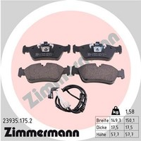 Zimmermann Bremsbelagsatz Scheibenbremse 23935.175.2 FüR E90 E82 E81 E88 23935