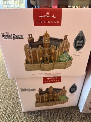 Hallmark haunted mansion tree topper Disney Haunted Mansion Collection New