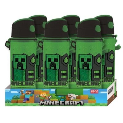 Bottiglia Alluminio 400 Ml Minecraft Per Bambini - Senza BPA Con Tappo Sicuro - Foto 11