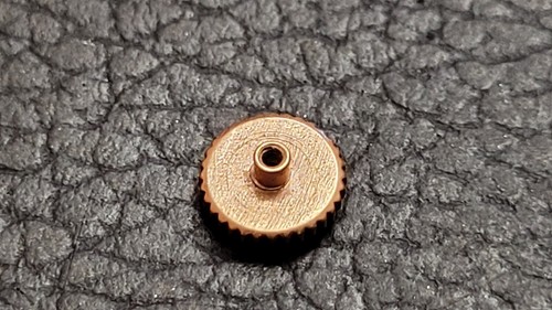 VENUS -corona di carica,5.50mm TIGE da 0.9- vintage anni 60/70 PL ORO ROSA - Foto 2 di 4