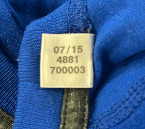 Detroit Pistons Player Worn Authentic Adidas Warm Up Long Sleeve Shirt Blue 2XL - Picture 5 of 6