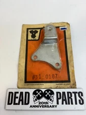 Harley chrome 65-84 FL starter battery box support mount bracket 31-0187