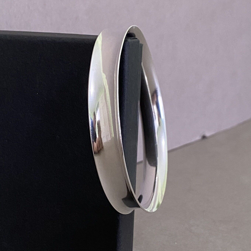 Vintage BH Bernhard Hertz Sterling Silver Bangle Bracelet ~ Made in Denmark - Picture 5 of 12