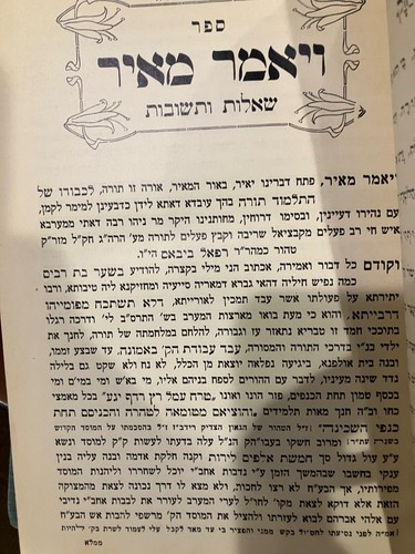 ספר שו"ת ויאמר מאיר', ח"א. לרבי מאיר וועקנין SHUT Vayomer Meir Vol 1 RARE - Picture 3 of 4