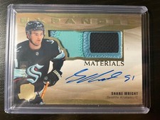 22-23 The Cup Hockey Expanded Material Rookie Patch Auto Shane Wright #/49