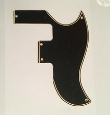 5 ply Black/Cream WIDE BEVEL Pickguard for 1961-1966 Gibson SG Special USA Made!