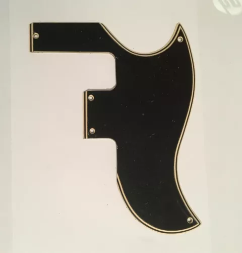 5 ply Black/Cream WIDE BEVEL Pickguard for 1961-1966 Gibson SG Special USA Made!