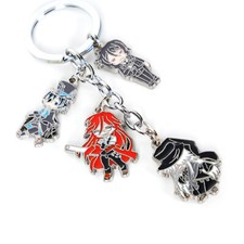 Schlüsselanhänger mit 4Chibi Figuren Anime für Black Butler Fans