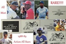 1988 to 1989 Action All-Stars/Superstars Plus Extras RARE! You Pick! B4