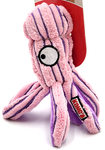 Kong Cuteseas Oktopus quietschend weich Plüschtier Tug & Shake Hundespielzeug 7 Zoll - Bild 5 von 11