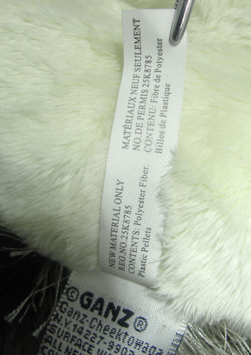 Ganz Webkinz Lil Kinz B&W Cheeky Dog Plush Stuffed Animal HS192 No Code - Picture 8 of 12