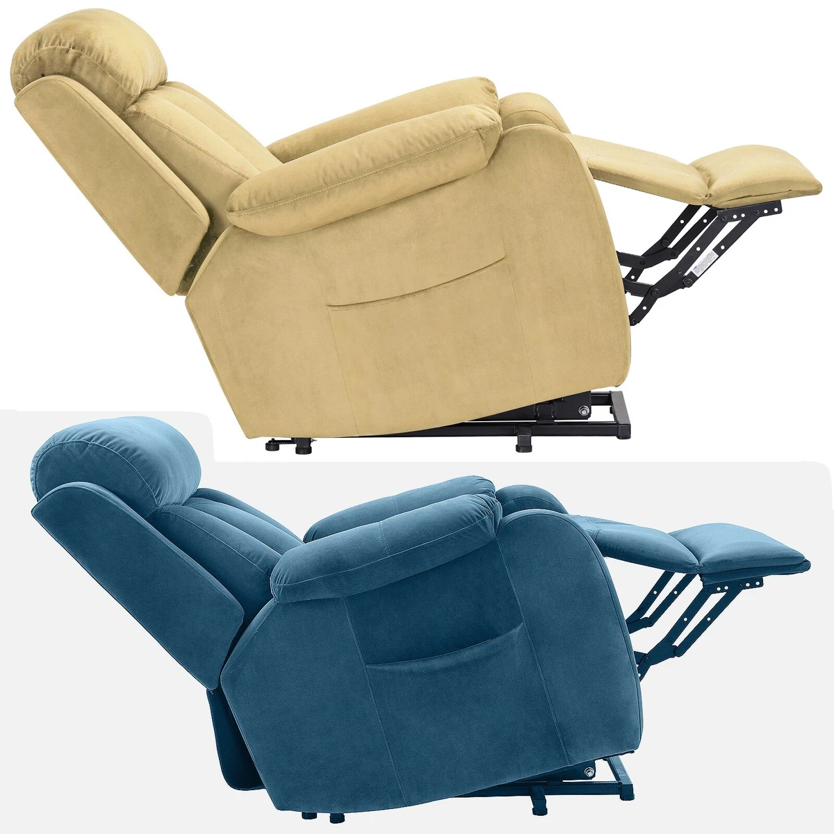 Recliner Lift Chair for Elderly Overstuffed Electric Power Lounge Reclining