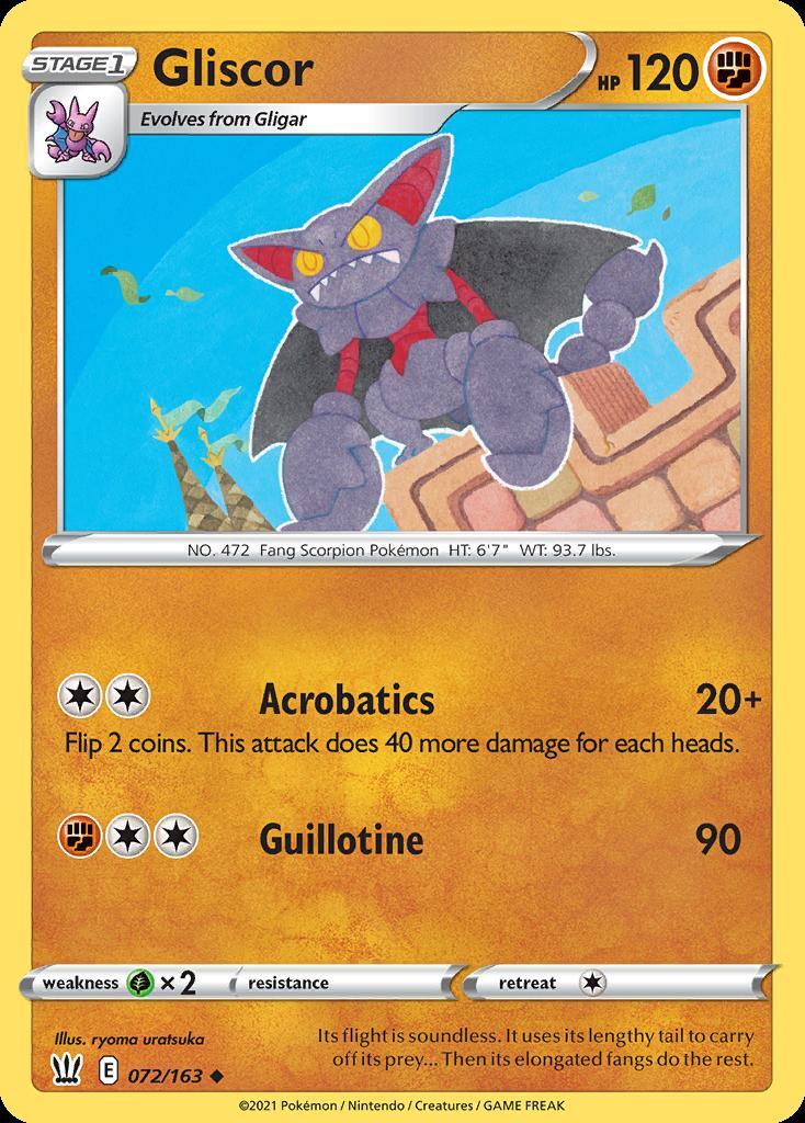 Pokemon Gliscor (72/223) Battle Styles LP REVERSE HOLO