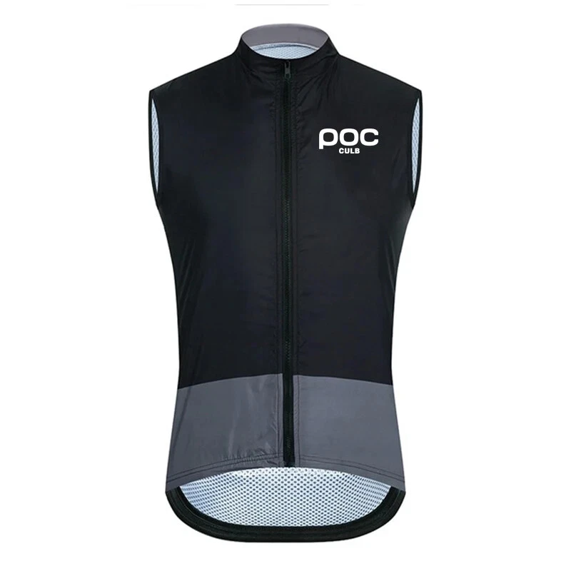 Traje de Bicicleta de Carretera Culb Poc Luz Nocturna A Prueba de Viento, Impermeable Camiseta sin Mangas Color Chaleco Foto 2 de 4