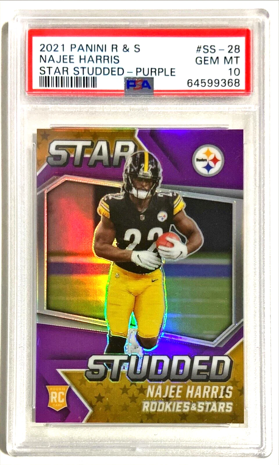 Najee Harris Panini Rookies & Stars Star Studded #SS28 Purple