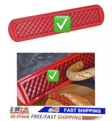 Hot Dog Slicer Hotdog Cutter Tool Sausage Links BBQ Grill Kitchen Smoker Camping