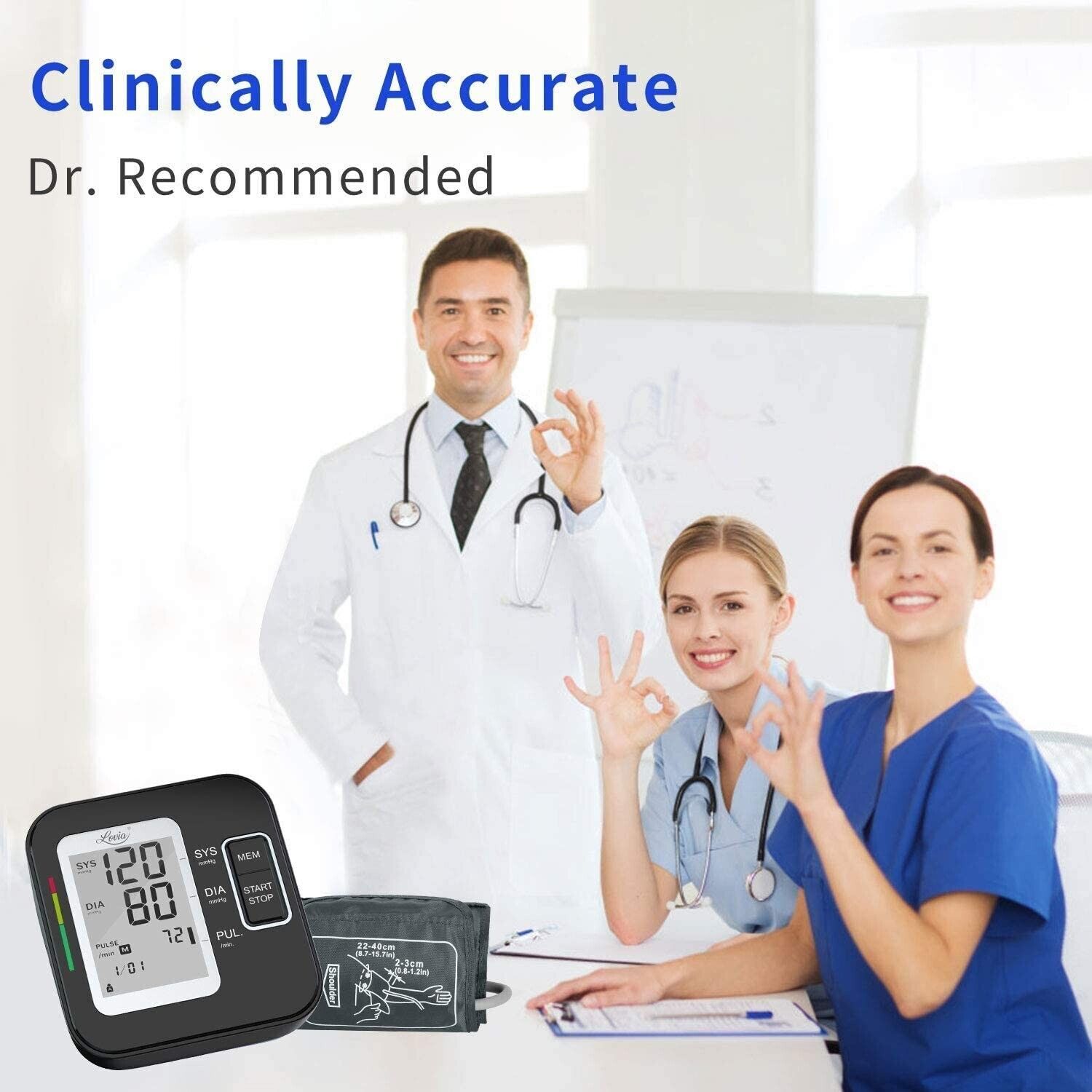 Blood Pressure Monitor Upper Arm, LOVIA Accurate Automatic Digital