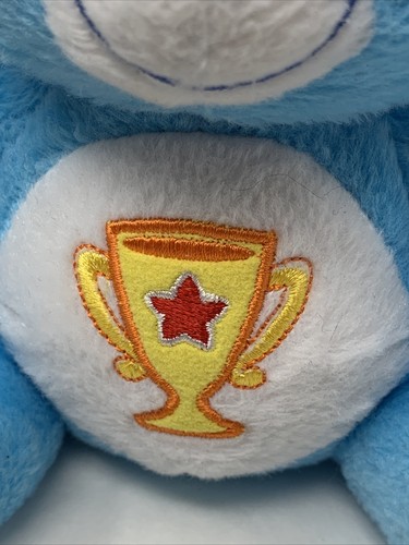 Juguete de peluche Care Bears Champ Bear azul con premio trofeo 2004 Nanco - Imagen 10 de 10