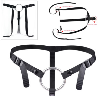 #ad Adjustable Belt Harness For Strapon Player Wearable 4 Size Strap With Ring Hot！！ $16.42
