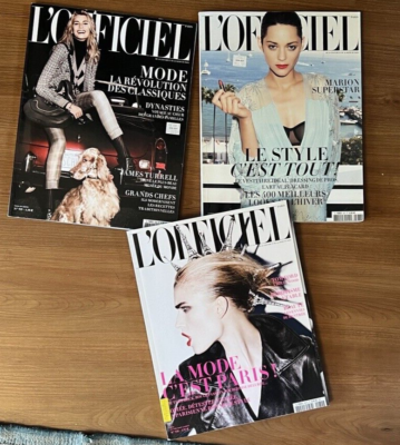 L'Officiel Paris 2009 issues 937 938 939 Fashion & Trends Magazine