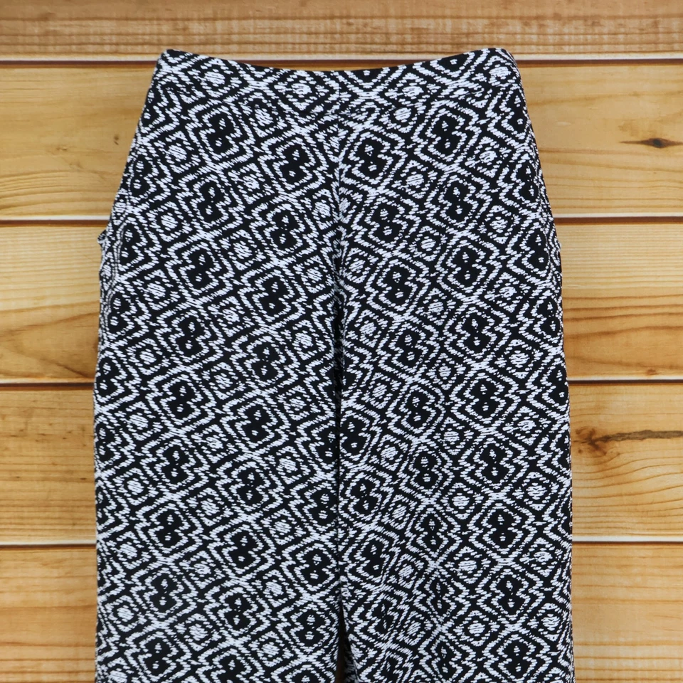 Брюки женские Falls Creek размер L черные геометрические эластичные с эластичными карманами на талии мягкие - Изображение 3 из 4